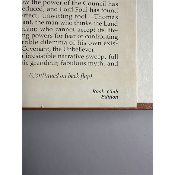 1ST EDITION/ Book Club Edition Stephen R. Donaldson LORD FOUL’S BANE - HCDJ - Picture 8 of 11